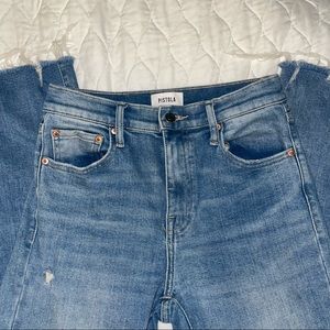 PISTOLA High Rise Cropped Boot cut Jeans